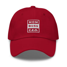 Load image into Gallery viewer, Mom Boss CEO Embroidered Baseball Caps, Hats For Men, Sun Hats For Women, Motivational Gifts
