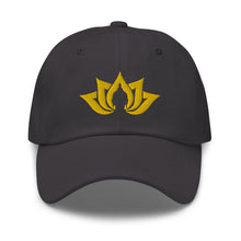 Load image into Gallery viewer, Namaste Buddha Lotus Embroidered Relaxed Fit Baseball Cap, Buddha Gifts, Hats for Men, Sun Hats for Women
