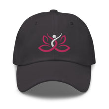 Load image into Gallery viewer, Namaste Lotus Embroidered Relaxed Fit Baseball Cap, Buddha Gifts, Hats for Men, Sun Hats for Women
