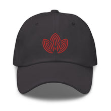 Load image into Gallery viewer, Red Lotus Embroidered Baseball Caps, Hats For Men, Sun Hats For Women, Yoga Hats, Buddha Gifts
