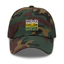 Load image into Gallery viewer, Reduce Reuse Recycle Embroidered Dad Hat
