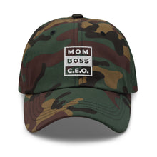 Load image into Gallery viewer, Mom Boss CEO Embroidered Baseball Caps, Hats For Men, Sun Hats For Women, Motivational Gifts

