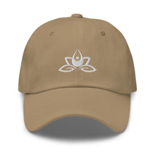Load image into Gallery viewer, Meditation in Lotus Embroidered Relaxed Fit Baseball Cap, Buddha Gifts, Hats for Men, Sun Hats for Women
