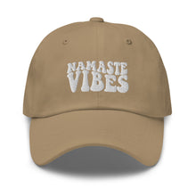 Load image into Gallery viewer, Namaste Vibes Embroidered Baseball Caps, Hats For Men, Sun Hats For Women, Motivational Gifts
