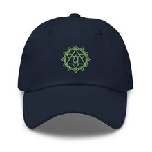 Load image into Gallery viewer, Anahata Energy Heart Chakra Embroidered Baseball Caps, Hats For Men, Sun Hats For Women, Yoga Gifts
