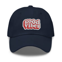 Load image into Gallery viewer, Good Vibes Embroidered Baseball Caps, Hats For Men, Sun Hats For Women, Motivational Gifts
