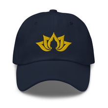Load image into Gallery viewer, Namaste Buddha Lotus Embroidered Relaxed Fit Baseball Cap, Buddha Gifts, Hats for Men, Sun Hats for Women
