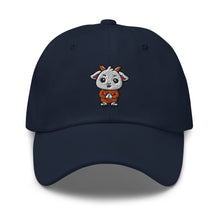 Load image into Gallery viewer, Praying Goat Embroidered Relaxed Fit Baseball Cap, Buddha Gifts, Hats for Men, Sun Hats for Women
