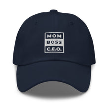 Load image into Gallery viewer, Mom Boss CEO Embroidered Baseball Caps, Hats For Men, Sun Hats For Women, Motivational Gifts
