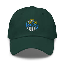 Load image into Gallery viewer, Make Today Magical Embroidered Relaxed Fit Baseball Cap, Hats for Men, Sun Hats for Women, Motivational Gifts
