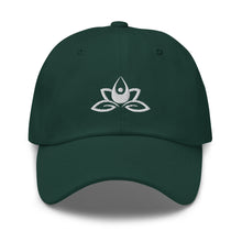 Load image into Gallery viewer, Meditation in Lotus Embroidered Relaxed Fit Baseball Cap, Buddha Gifts, Hats for Men, Sun Hats for Women
