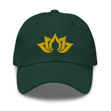 Load image into Gallery viewer, Namaste Buddha Lotus Embroidered Relaxed Fit Baseball Cap, Buddha Gifts, Hats for Men, Sun Hats for Women
