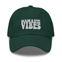 Load image into Gallery viewer, Namaste Vibes Embroidered Baseball Caps, Hats For Men, Sun Hats For Women, Motivational Gifts
