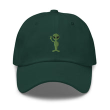 Load image into Gallery viewer, Peace Alien Embroidered Dad Hat
