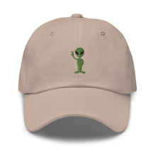 Load image into Gallery viewer, Peace Alien Embroidered Dad Hat
