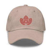Load image into Gallery viewer, Red Lotus Embroidered Baseball Caps, Hats For Men, Sun Hats For Women, Yoga Hats, Buddha Gifts
