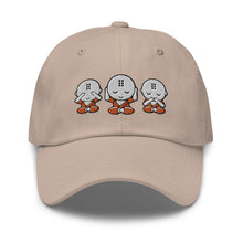 Load image into Gallery viewer, See No Evil, Hear No Evil, Speak No Evil Monks Embroidered Dad Hat
