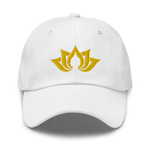 Load image into Gallery viewer, Namaste Buddha Lotus Embroidered Relaxed Fit Baseball Cap, Buddha Gifts, Hats for Men, Sun Hats for Women
