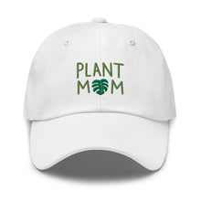 Load image into Gallery viewer, Plant Mom Embroidered Relaxed Fit Baseball Cap, Hats for Men, Sun Hats for Women, Plant Lover Gifts

