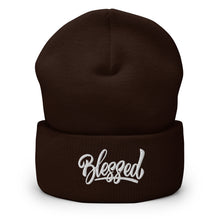 Load image into Gallery viewer, Amazingly Blessed Embroidered Cuffed Beanie, Beanies Hats For Men, Beanie For Women, Yoga Gifts
