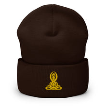 Load image into Gallery viewer, Namaste Third Eye Chakra Embroidered Cuffed Beanie, Beanies Hats For Men, Beanie For Women
